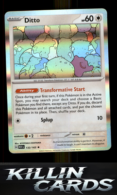 Ditto 132/165 Pokemon Rare SV: Scarlet & Violet 151 Card NM