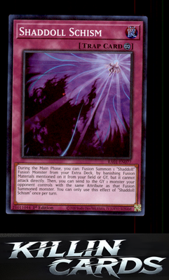 1st Edition Shaddoll Schism RA01-EN077 YuGiOh Super Rare 25th Anniversary Rarity