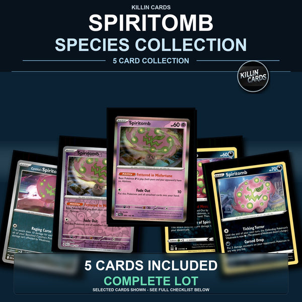 Pokemon TCG Spiritomb Species Collection 5 Different Cards