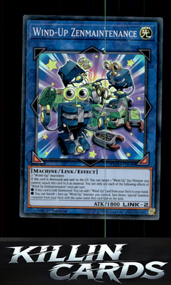 1st Edition Wind-Up Zenmaintenance FLOD-EN049 YuGiOh Super Rare Flames of Destru