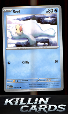 Seel 086/165 Pokemon Common SV: Scarlet & Violet 151 Card NM