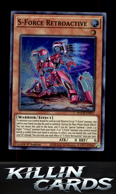 1st Edition S-Force Retroactive BACH-EN017 YuGiOh Super Rare Battle of Chaos Car