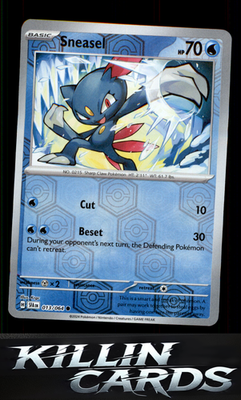 Reverse Holofoil Sneasel 013/064 Pokemon Common SV: Shrouded Fable Card NM