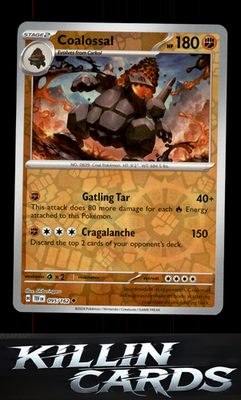 Reverse Holofoil Coalossal 095/162 Pokemon Uncommon SV05: Temporal Forces Card N