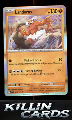 Landorus 110/191 Pokemon Rare SV08: Surging Sparks Card NM