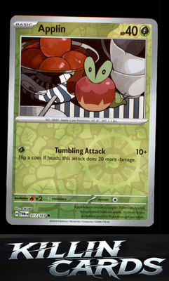 Reverse Holofoil Applin - 017/167 017/167 Pokemon Common SV06: Twilight Masquera