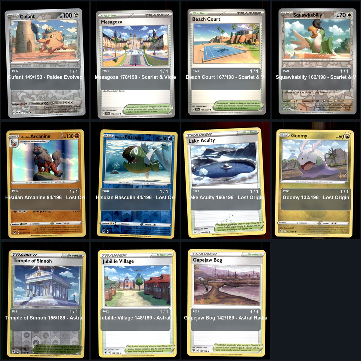 Pokemon TCG Oswaldo KATO Artist Collection 43 Cards Lot