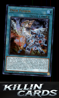 1st Edition Over Fusion MP23-EN137 YuGiOh Ultra Rare 25th Anniversary Tin: Dueli