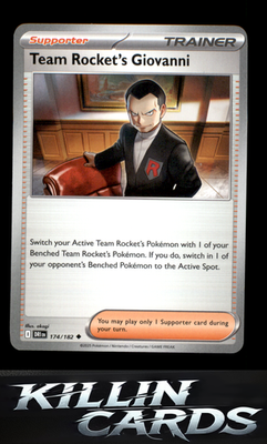 Team Rocket's Giovanni 174/182 Pokemon Uncommon SV10: Destined Rivals Card NM