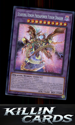 1st Edition Starving Venom Predapower Fusion Dragon MP23-EN081 YuGiOh Prismatic
