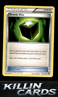 Greedy Dice 102/114 Pokemon Uncommon XY - Steam Siege Card LP