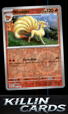 Reverse Holofoil Ninetales 027/167 Pokemon Common SV06: Twilight Masquerade Card