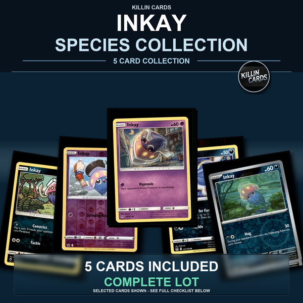 Pokemon TCG Inkay Species Collection 5 Different Cards