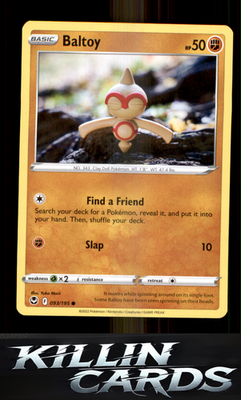Baltoy 093/195 Pokemon Common SWSH12: Silver Tempest Card NM