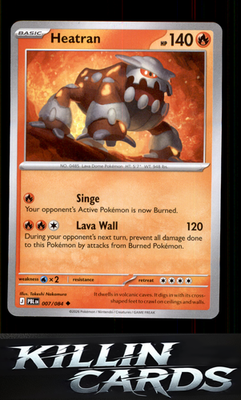 Heatran 007/084 Pokemon Uncommon ME05: Pitch Black Card NM