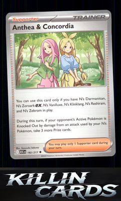 Anthea & Concordia - 182/217 182/217 Pokemon Uncommon ME: Ascended Heroes Card N