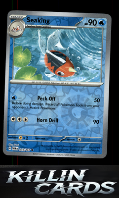 Reverse Holofoil Seaking 045/167 Pokemon Common SV06: Twilight Masquerade Card N