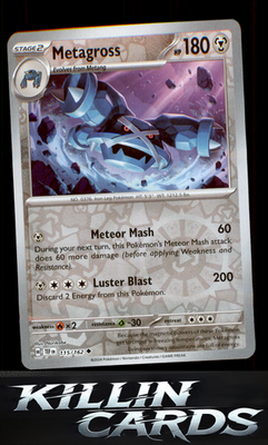 Reverse Holofoil Metagross - 115/162 115/162 Pokemon Uncommon SV05: Temporal For