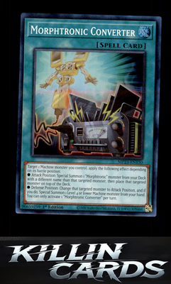 1st Edition Morphtronic Converter MP23-EN150 YuGiOh Super Rare 25th Anniversary