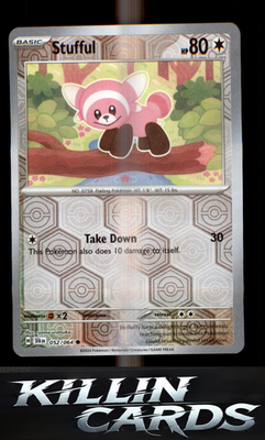 Reverse Holofoil Stufful 052/064 Pokemon Common SV: Shrouded Fable Card NM