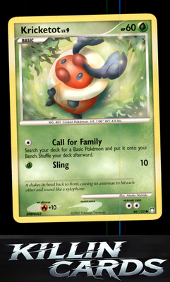 Kricketot 86/123 Pokemon Common Mysterious Treasures Card NM