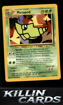 Metapod 42/75 Pokemon Uncommon Neo Discovery Card LP