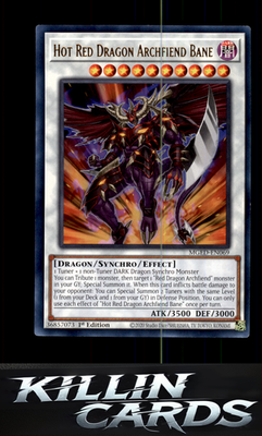 1st Edition Hot Red Dragon Archfiend Bane MGED-EN069 YuGiOh Rare Maximum Gold: E