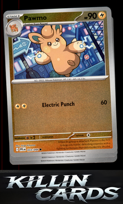 Reverse Holofoil Pawmo 033/094 Pokemon Common ME02: Phantasmal Flames Card NM