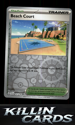 Reverse Holofoil Beach Court 167/198 Pokemon Uncommon SV01: Scarlet & Violet Bas