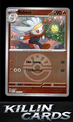 Reverse Holofoil Raboot (Friend Ball) 037/217 Pokemon Common ME: Ascended Heroes