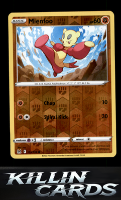 Reverse Holofoil Mienfoo 103/196 Pokemon Common SWSH11: Lost Origin Card NM