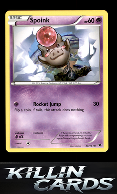Spoink 30/124 Pokemon Common XY - Fates Collide Card NM