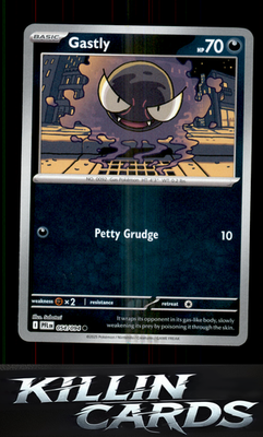 Reverse Holofoil Gastly 054/094 Pokemon Common ME02: Phantasmal Flames Card NM