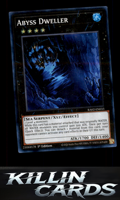 1st Edition Abyss Dweller (UR) RA02-EN033 YuGiOh Ultra Rare 25th Anniversary Rar