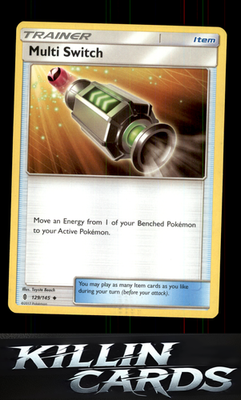 Multi Switch 129/145 Pokemon Uncommon SM - Guardians Rising Card NM