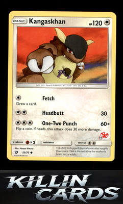 Kangaskhan 55/70 Pokemon Common Dragon Majesty Card NM