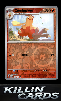 Reverse Holofoil Combusken 023/159 Pokemon Uncommon SV09: Journey Together Card
