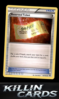 Reserved Ticket 147/162 Pokemon Uncommon XY - BREAKthrough Card LP