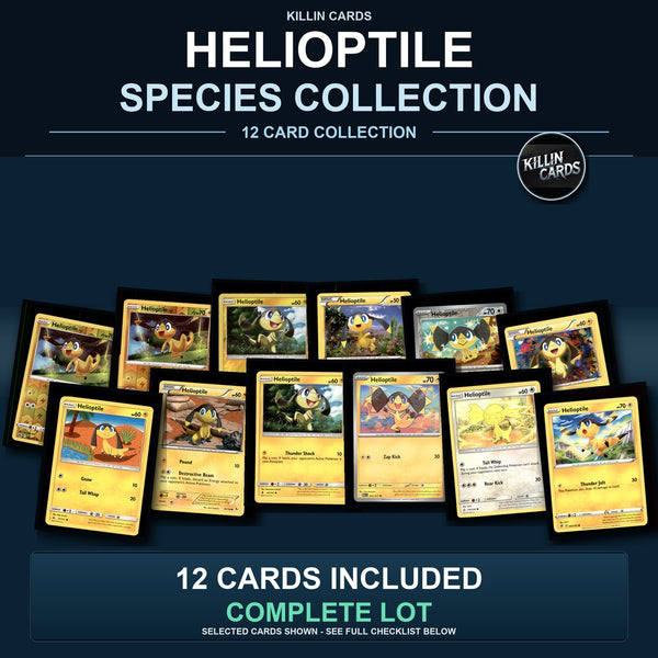 Pokemon TCG Helioptile Species Collection 12 Different Cards
