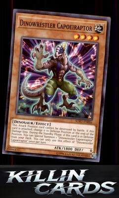 Dinowrestler Capoeiraptor SOFU-EN006 YuGiOh Common Soul Fusion Card NM