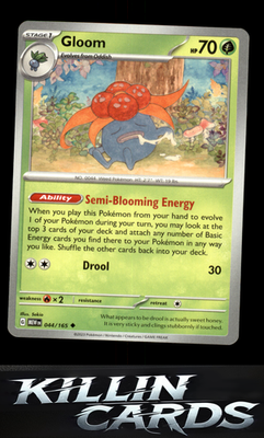 Gloom 044/165 Pokemon Uncommon SV: Scarlet & Violet 151 Card NM