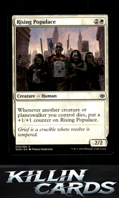 Rising Populace 29 Magic C War of the Spark Card NM