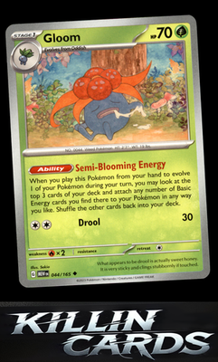 Gloom 044/165 Pokemon Uncommon SV: Scarlet & Violet 151 Card NM