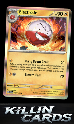 Electrode 101/165 Pokemon Rare SV: Scarlet & Violet 151 Card NM