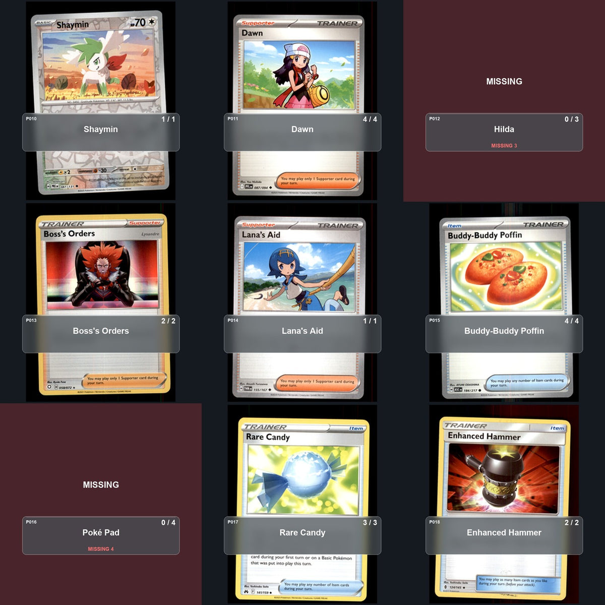 Partial Pokemon TCG NAIC 2026, New Orleans Alakazam Dudunsparce Decklist 47 Cards Deck