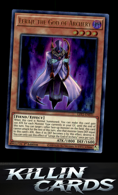 1st Edition Leraje the God of Archery GFP2-EN031 YuGiOh Ultra Rare Ghosts From t