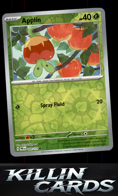 Reverse Holofoil Applin 009/131 Pokemon Common SV: Prismatic Evolutions Card NM