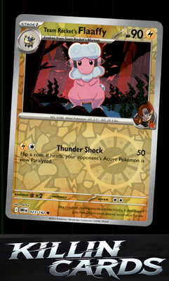 Reverse Holofoil Team Rocket's Flaaffy 073/182 Pokemon Common SV10: Destined Riv