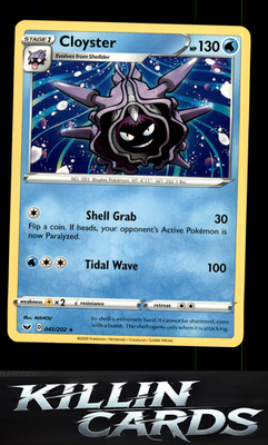 Cloyster 041/202 Pokemon Rare SWSH01: Sword & Shield Base Set Card NM