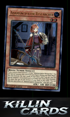 1st Edition Adamancipator Researcher MP21-EN225 YuGiOh Ultra Rare 2021 Tin of An